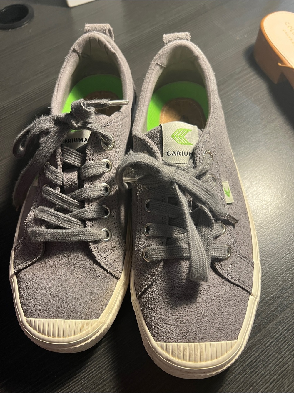 Cariuma Gray Suede Low-Top OC Sneakers with new Insole